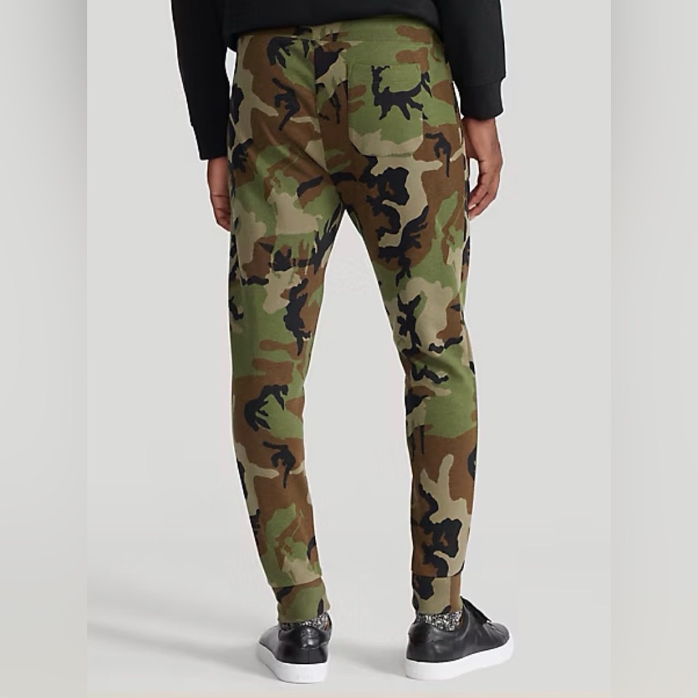 🆕 Polo Ralph Lauren Men’s Polo Player Camo Double Knit Jogger Pants. Green, 2XL - Picture 8 of 12